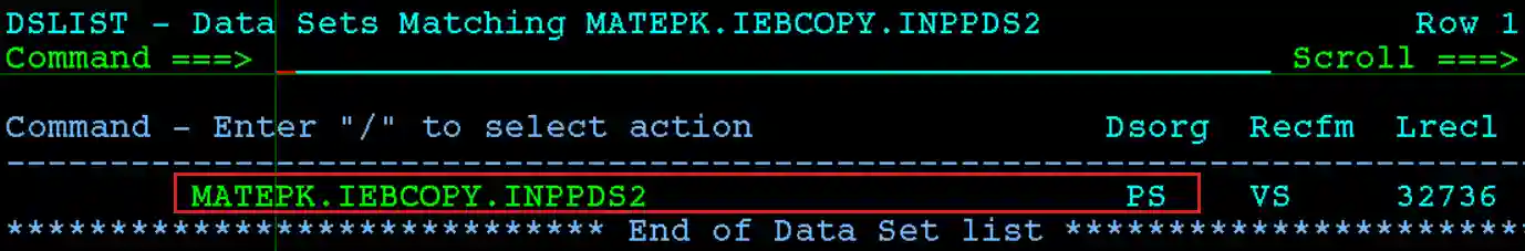 CONVERT PDS to PDSE Output
