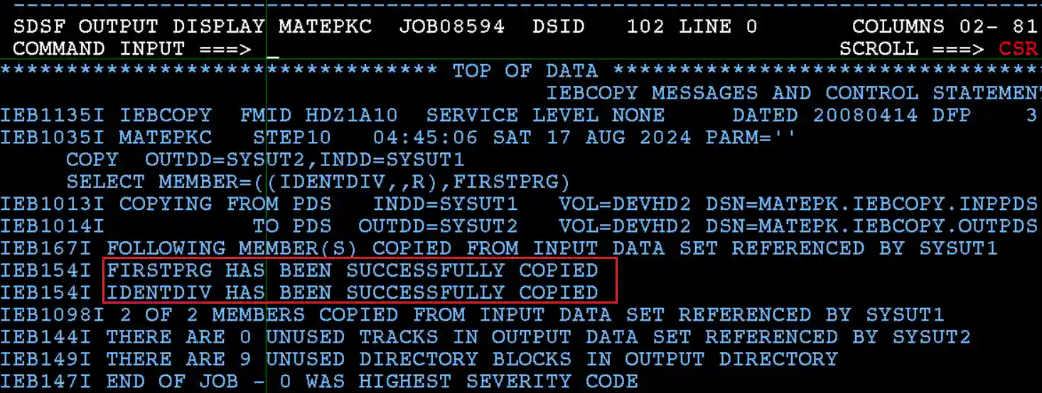Rename member Job Status