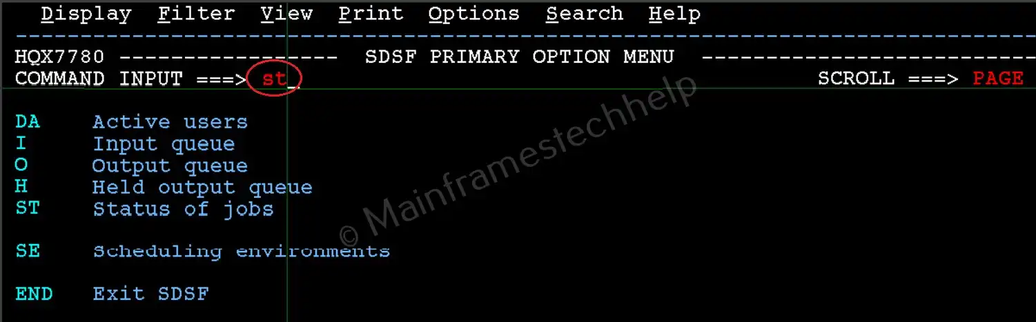Accessing JOB Output