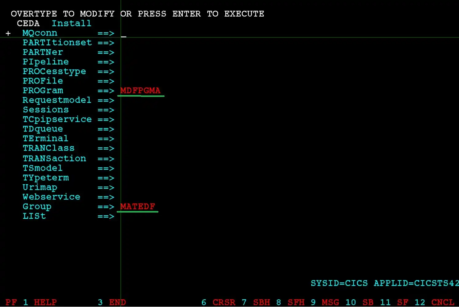 Define Application Program