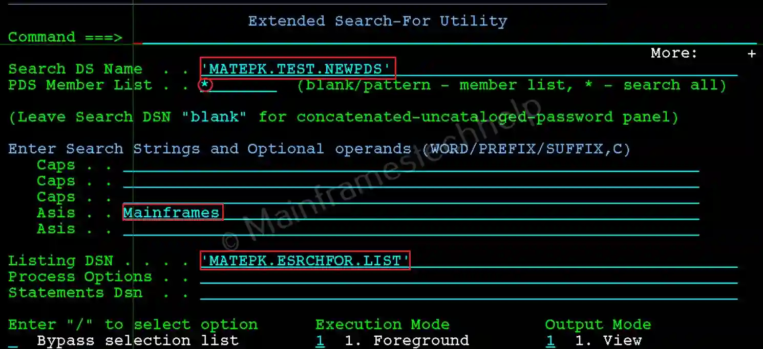 Extended Search-For Panel