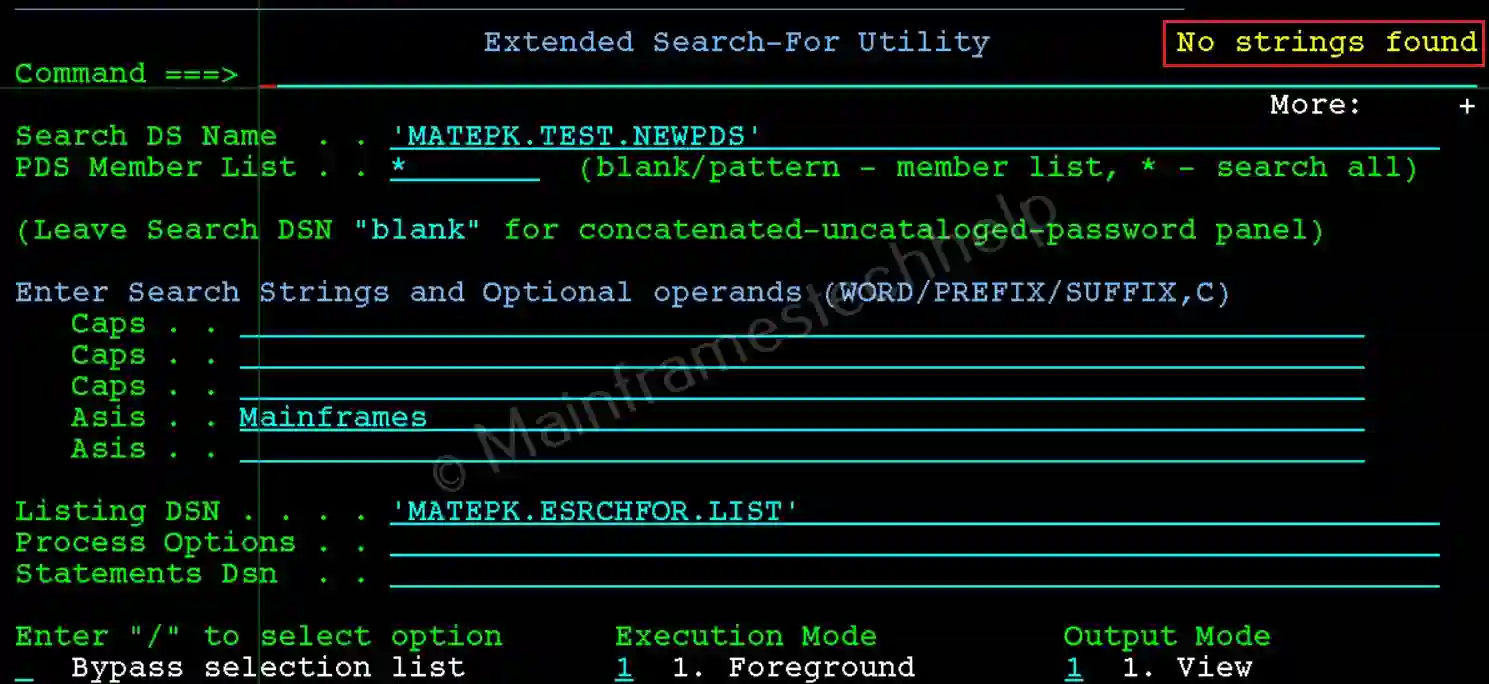 Extended Search-For Panel