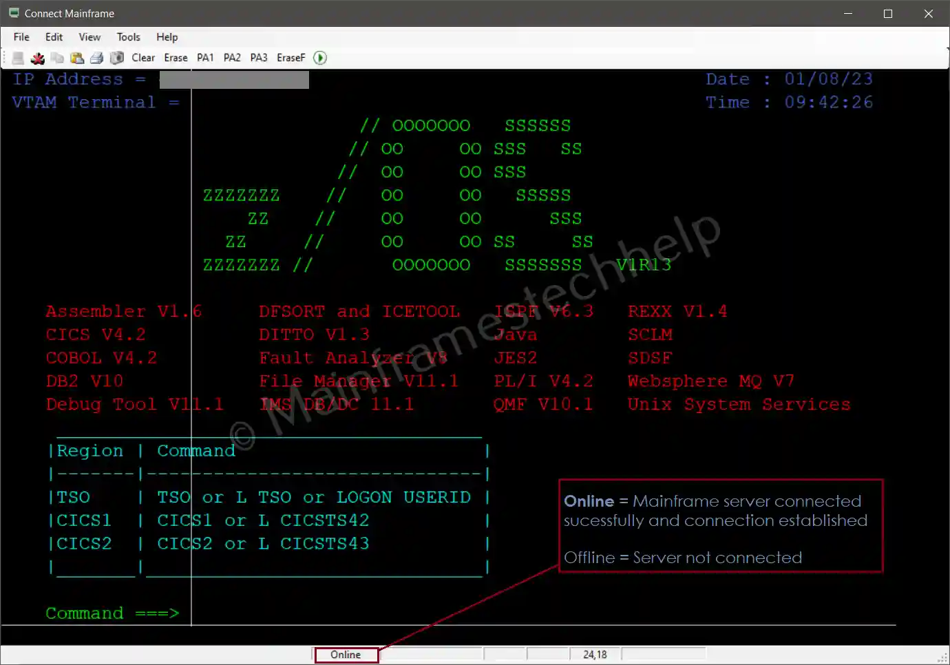 Connect to Mainframe