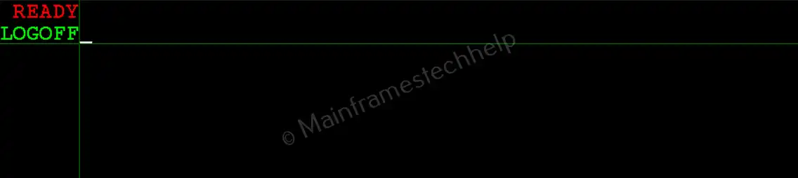 Logoff from Mainframe