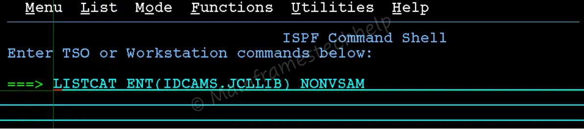 Invoking IDCAMS from TSO
