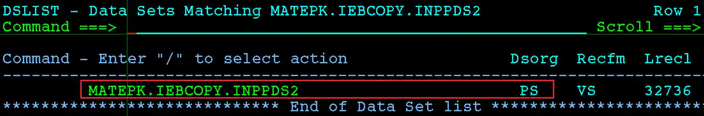 CONVERT PDS to PDSE Output